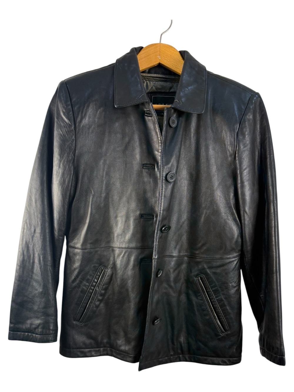 Adler Collection Lamb Leather Shell Jacket Men’s L Zip Quilted Liner SOFT
